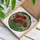 Red Poppies Tiffany Stained Glass Mosaic Flower Art with Lush Green Foliage & Buds Stained Glass Suncatcher - 3
