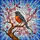 American Robin Cherry Blossom Stained Glass Art - Tiffany Inspired Bird Window Decor Stained Glass Suncatcher - 5