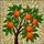Orange Tree Stained Glass - Jewel Tones Mosaic Oranges & Emerald Leaves Garden Art Stained Glass Suncatcher - 5