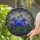 Vibrant Stained Glass Blue Purple Hydrangea Flowers - Tiffany Style Floral Art Decor Stained Glass Suncatcher - 2