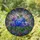 Vibrant Stained Glass Blue Purple Hydrangea Flowers - Tiffany Style Floral Art Decor Stained Glass Suncatcher - 1