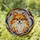 Fluffy Pomeranian Dog Stained Glass Tiffany Style Abstract Mosaic Art - Pet Lover Gift Stained Glass Suncatcher - 1