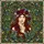 Highly Detailed Pensive Young Woman Floral Stained Glass Wreath - Secret Garden Mosaic Jewel Tones Stained Glass Suncatcher - 5