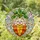 Cartoon Bunny Peeking Over Heart Carrot Stained Glass - Sunlit Tiffany Style Decor Stained Glass Suncatcher - 1