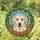 Cream Yellow Labrador Retriever Dog Stained Glass Art - Tiffany Mosaic Decor for Pet Lovers Stained Glass Suncatcher - 1
