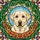 Cream Yellow Labrador Retriever Dog Stained Glass Art - Tiffany Mosaic Decor for Pet Lovers Stained Glass Suncatcher - 5