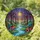 Tiffany Stained Glass River Forest & Fairy Mushrooms – Enchanted Jewel Tone Sun Art Stained Glass Suncatcher - 1