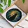 Black Cat Glowing Amber Eyes Crescent Moon Cosmic Night Sky Stained Glass Art Stained Glass Suncatcher - 3