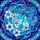 Highly Detailed Blue Aqua Stained Glass Crescent Moon Dragonfly Celestial Flowers Tiffany Stained Glass Suncatcher - 5