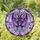Stylized Stained Glass Bat Celestial Mosaic Tiffany Style Amethyst Jewel Purple Cabochons Stars Stained Glass Suncatcher - 1