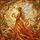 Fairy with Pumpkin, Bun Hair & Wings - Tiffany Stained Glass Autumn Foliage Decor Stained Glass Suncatcher - 5