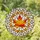 Autumn Maple Leaf Stained Glass Tiffany Design - Jewel Tone Mosaic Fall Decor Gift Stained Glass Suncatcher - 1