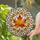 Autumn Maple Leaf Stained Glass Tiffany Design - Jewel Tone Mosaic Fall Decor Gift Stained Glass Suncatcher - 2