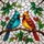 Cardinals Stained Glass Mosaic - Tiffany Art Bird Couple Berries Home Decor Gift Stained Glass Suncatcher - 5