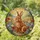 Fluffy Brown Rabbit Wildflower Garden Tiffany Glass - Intricate Stained Glass Decor Art Stained Glass Suncatcher - 1