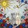 Stained Glass Grey Cream Cats Yellow Bird Sun - Glowing Tiffany Jewel Tone Mosaic Stained Glass Suncatcher - 5