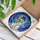 Cheerful Snowman Stained Glass Winter Sky Mosaic Home Decor - Holiday Christmas Season Gift Stained Glass Suncatcher - 3