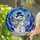 Cheerful Snowman Stained Glass Winter Sky Mosaic Home Decor - Holiday Christmas Season Gift Stained Glass Suncatcher - 2