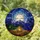 Moonlit Campfire Mountain Camping Tents Stars Night Sky - Nature Outdoor Decor Gift Stained Glass Suncatcher - 1