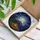 Moonlit Campfire Mountain Camping Tents Stars Night Sky - Nature Outdoor Decor Gift Stained Glass Suncatcher - 3