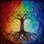 Tree of Life Stained Glass Mosaic Seasonal Colors Tiffany Style Jewel Tone Design Stained Glass Suncatcher - 5