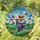 Female Dancer Butterfly Mid-Leap Stained Glass Jewel Tone Mosaic Landscape Intricate Stained Glass Suncatcher - 1