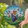 Female Dancer Butterfly Mid-Leap Stained Glass Jewel Tone Mosaic Landscape Intricate Stained Glass Suncatcher - 2