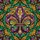 Fleur-de-lis Stained Glass Jewel Tones Edge-to-Edge Tiffany Festive Decor Stained Glass Suncatcher - 5