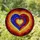 Intricate Stained Glass Heart Spiral Mosaic Tiffany-Style Jewel Tone Gradient Stained Glass Suncatcher - 1