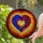 Intricate Stained Glass Heart Spiral Mosaic Tiffany-Style Jewel Tone Gradient Stained Glass Suncatcher - 2
