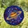 Tiffany Stained Glass Saturn Planet Rings Cosmic Mosaic Star Nebula Art Stained Glass Suncatcher - 1