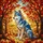 Majestic Wolf Stained Glass Autumn Forest Landscape - Glowing Tiffany Style Jewel Tones Stained Glass Suncatcher - 5