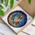 French Bulldog Molly Name Stained Glass Crescent Moon Starry Night Celestial Art Stained Glass Suncatcher - 3
