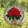 Poinsettia Stained Glass Mosaic - Tiffany Style Christmas Holiday Home Decor Stained Glass Suncatcher - 1