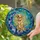 Golden Retriever Max Dog Stained Glass Crescent Moon Night Sky Stars Pet Owner Gift Stained Glass Suncatcher - 2