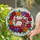 Vintage Sewing Machine Stained Glass Art, Jewel Tone Flowers & Tiffany Style Mosaic Stained Glass Suncatcher - 2