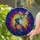 Black Cat Butterfly Stained Glass Cosmic Nebula Mosaic - Tiffany Style Jewel Tone Art Stained Glass Suncatcher - 2