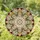 Symmetrical Floral Medallion Stained Glass Mosaic - Intricate Leaf Pattern Tiffany Style Art Stained Glass Suncatcher - 1