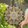 Symmetrical Floral Medallion Stained Glass Mosaic - Intricate Leaf Pattern Tiffany Style Art Stained Glass Suncatcher - 2