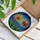 Dandelion Seed Heads Starburst Celestial Night Sky Golden Stars Stained Glass Mosaic Stained Glass Suncatcher - 3
