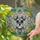 Miniature Schnauzer Stained Glass Floral Mosaic Art - Tiffany Style White Beard Dog Portrait Stained Glass Suncatcher - 2