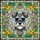 Miniature Schnauzer Stained Glass Floral Mosaic Art - Tiffany Style White Beard Dog Portrait Stained Glass Suncatcher - 5