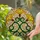 Stained Glass Floral Blooms Tiffany Mosaic Intertwining Stems High Contrast Luminous Art Stained Glass Suncatcher - 2