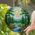 Winding River Forest Wildflowers Daisies Pine Trees Mountain Sun Landscape Gift Stained Glass Suncatcher - 2