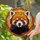 Highly Detailed Red Panda Stained Glass Mosaic - Tiffany Style Fur, Facial Markings Stained Glass Suncatcher - 2