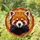 Highly Detailed Red Panda Stained Glass Mosaic - Tiffany Style Fur, Facial Markings Stained Glass Suncatcher - 1