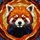 Highly Detailed Red Panda Stained Glass Mosaic - Tiffany Style Fur, Facial Markings Stained Glass Suncatcher - 5