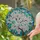 Gnarled Branch Cherry Blossom Stained Glass Art - White Pink Flowers Teal Mosaic Stained Glass Suncatcher - 2