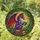 Majestic Dragon Reading Antique Books Stained Glass - Colorful Forest Foliage Tiffany Style Stained Glass Suncatcher - 1