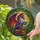 Majestic Dragon Reading Antique Books Stained Glass - Colorful Forest Foliage Tiffany Style Stained Glass Suncatcher - 2